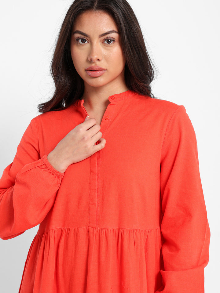 Long Sleeve Maxi Tiered Dress