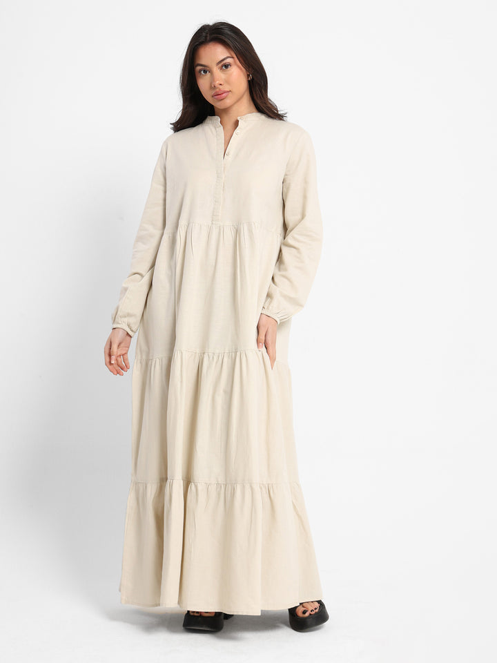 Long Sleeve Maxi Tiered Dress