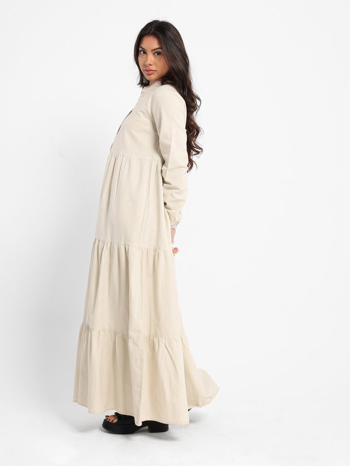 Long Sleeve Maxi Tiered Dress