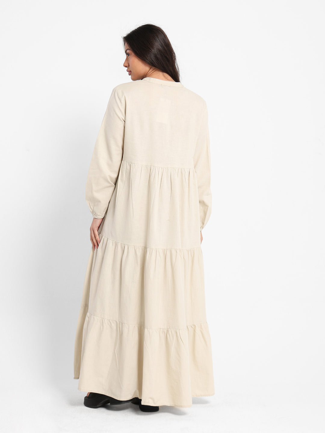 Long Sleeve Maxi Tiered Dress