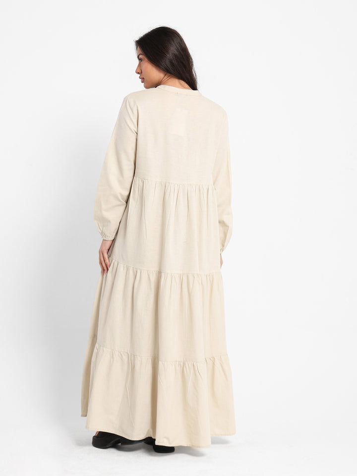 Long Sleeve Maxi Tiered Dress