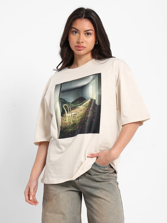 Oversized T-Shirt Front Printed Print