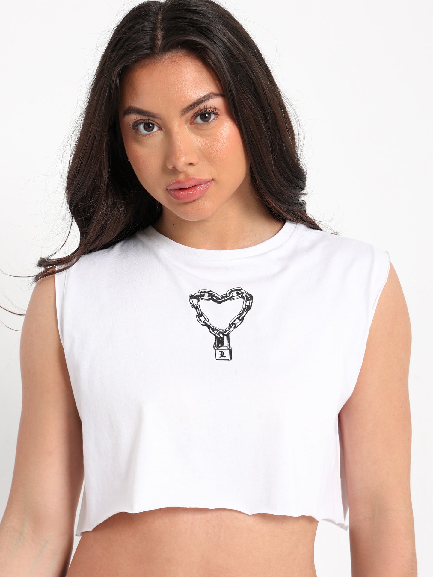 Wonderful Print Sleeveless T-Shirt