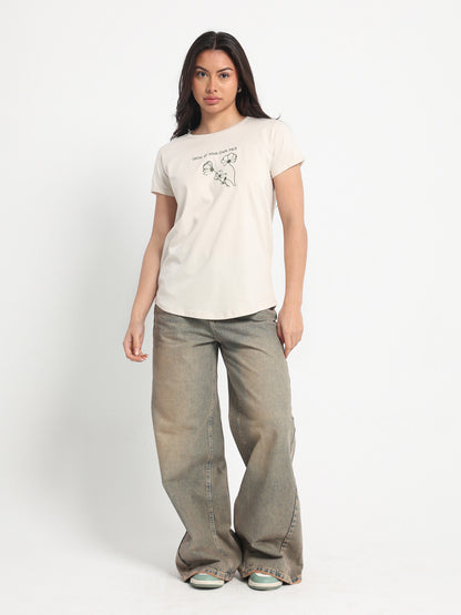 Grow at Your Own Pace Embroidered T-Shirt