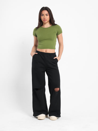 Loose Wide-Leg Sweatpants