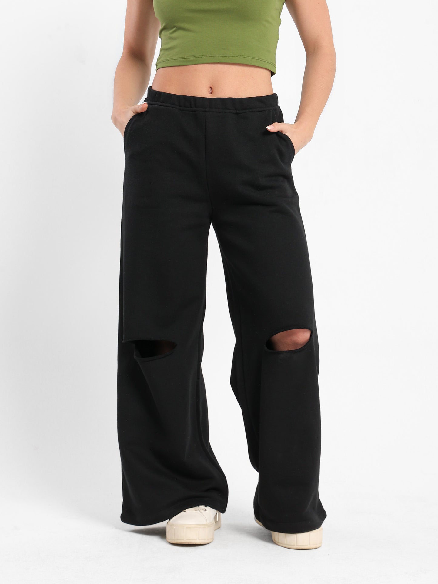 Loose Wide-Leg Sweatpants