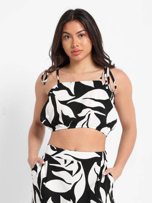 All-Over Printed Spaghetti Strap Top