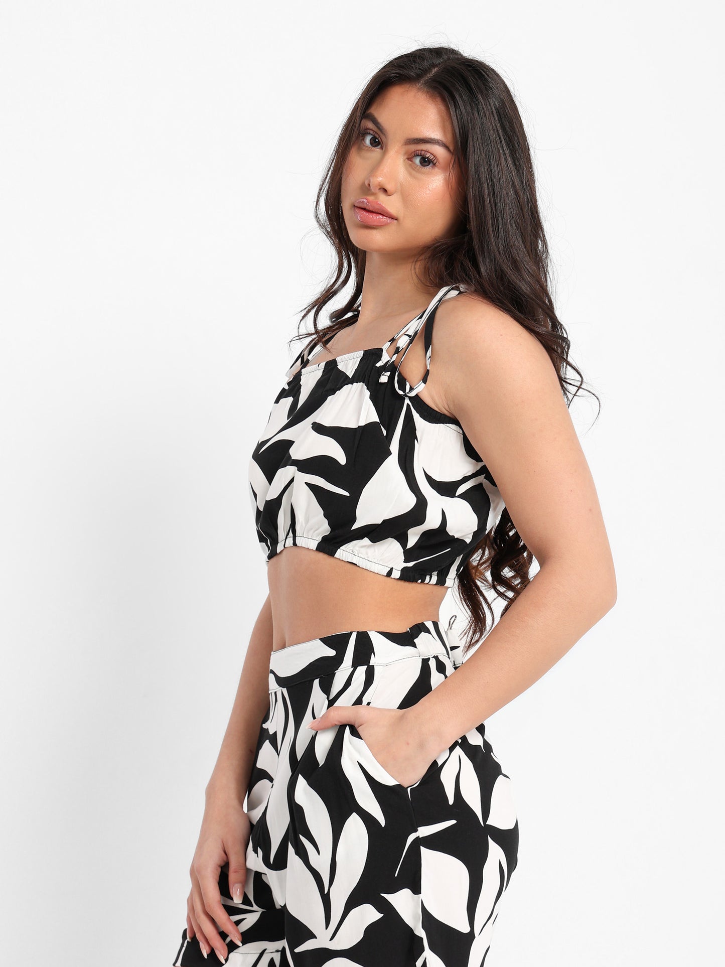 All-Over Printed Spaghetti Strap Top