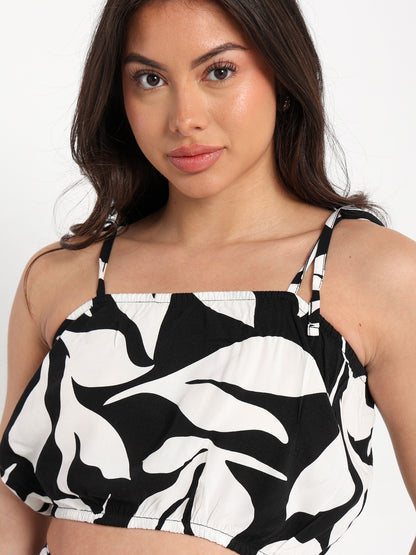All-Over Printed Spaghetti Strap Top