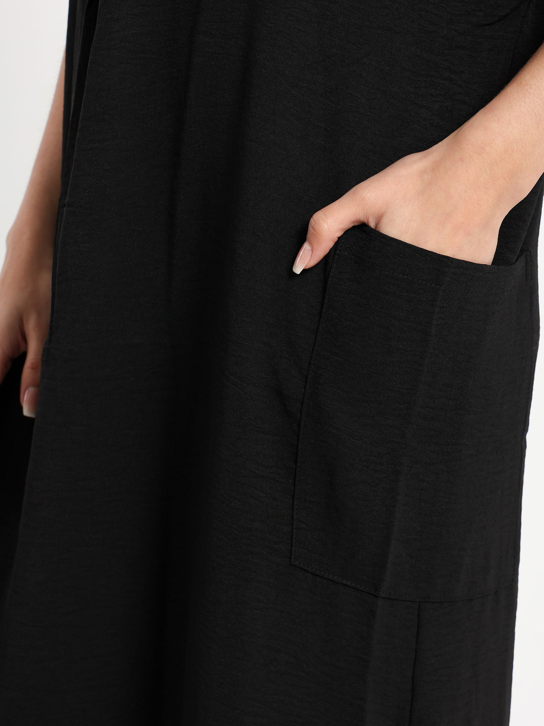 Grandad Collar Maxi Dress