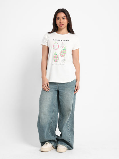 Dragon Fruits Print T-Shirt