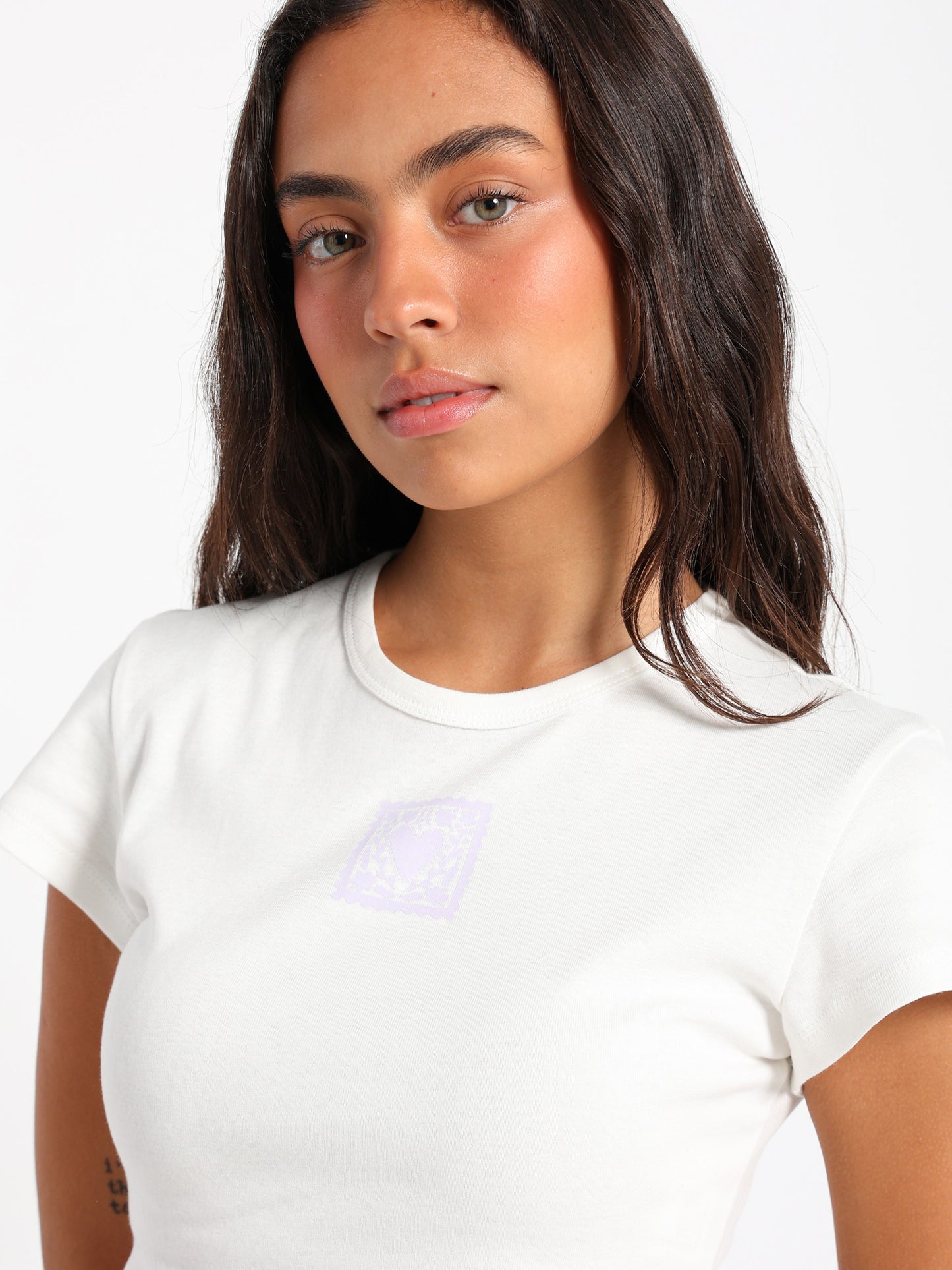 Heart Print Baby Tee