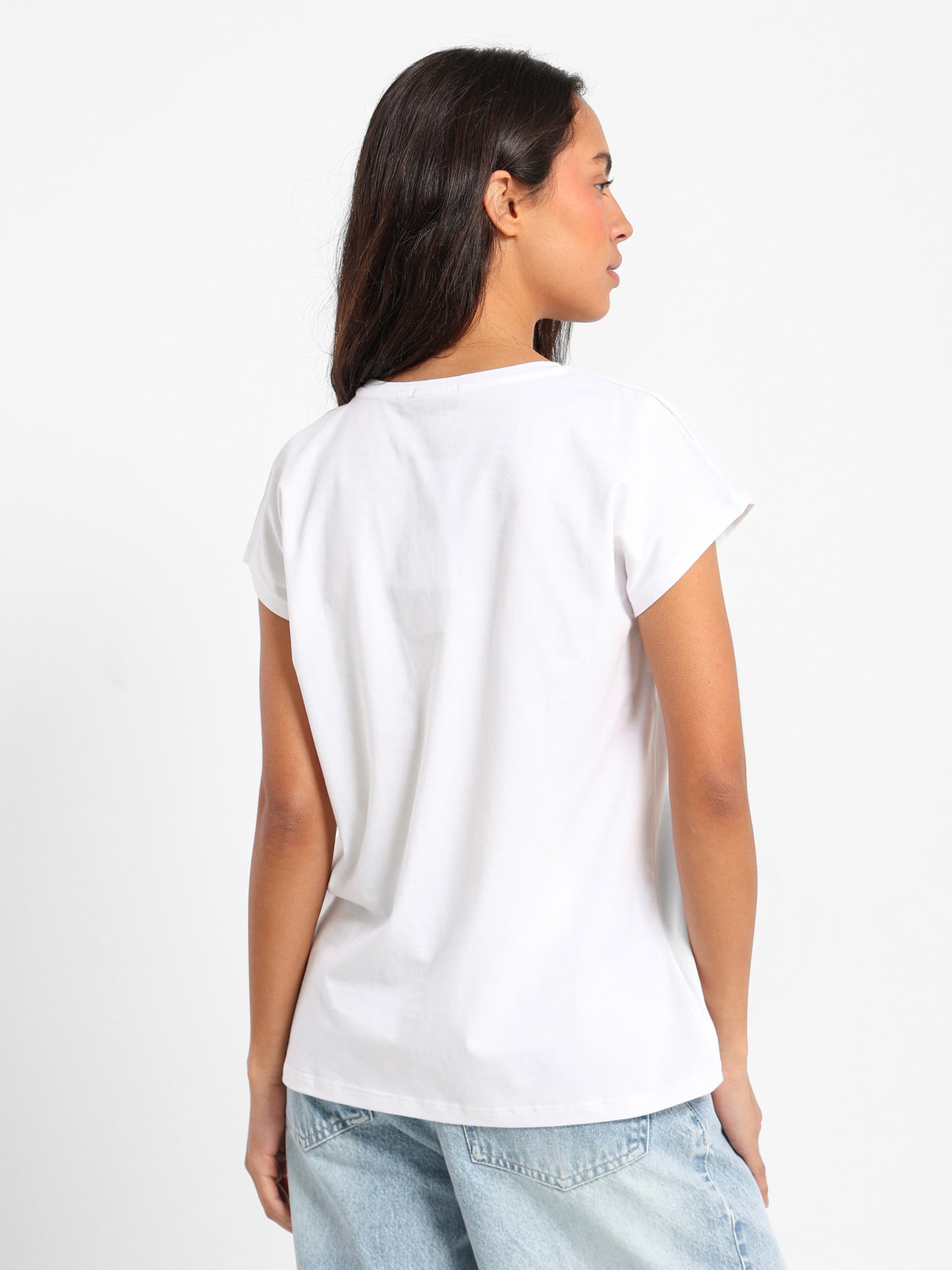 Reform Printed Cap Sleeve T-Shirt