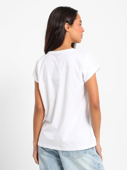 Reform Printed Cap Sleeve T-Shirt