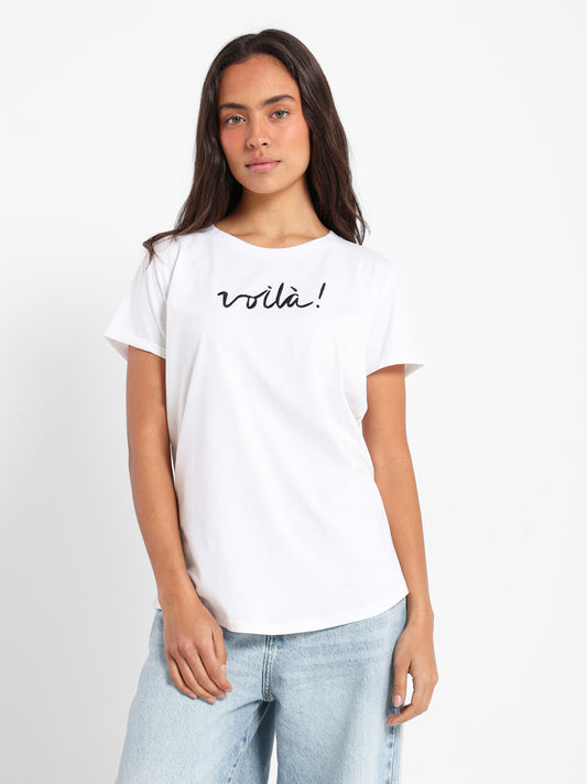 Voila Embroidered T-Shirt