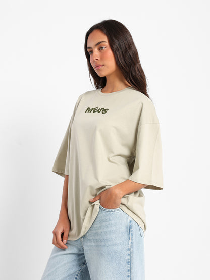 Oversized T-Shirt Break Free Print