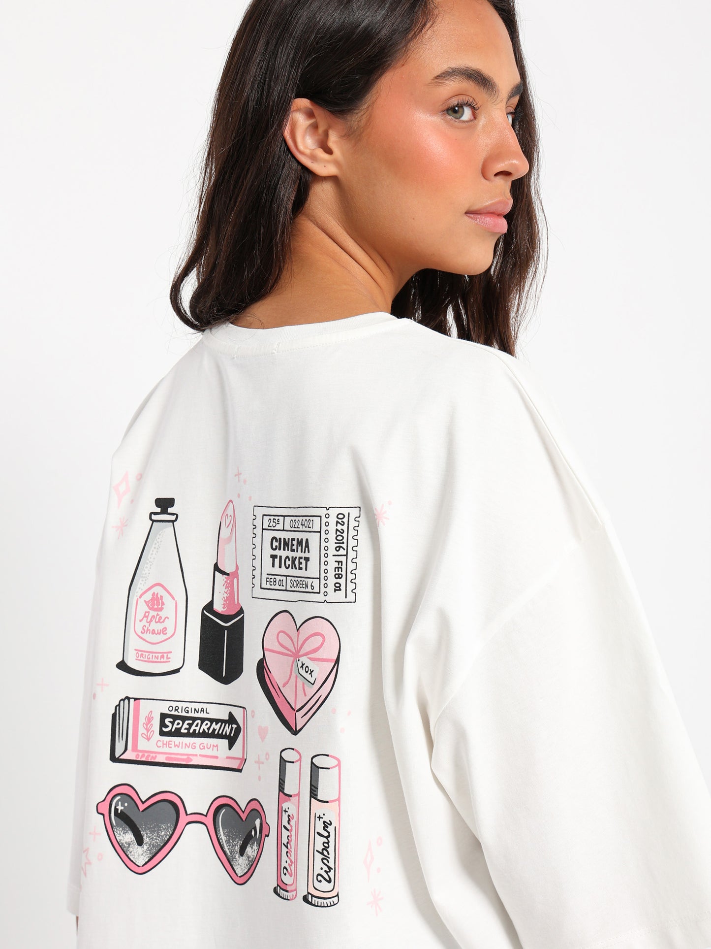 Oversized T-Shirt Peppermint Creams Print