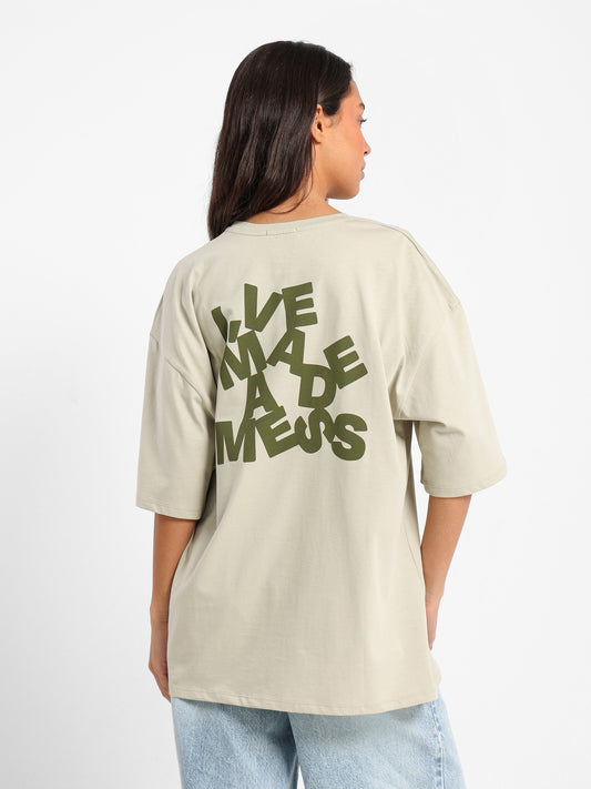 Oversized T-Shirt Break Free Print