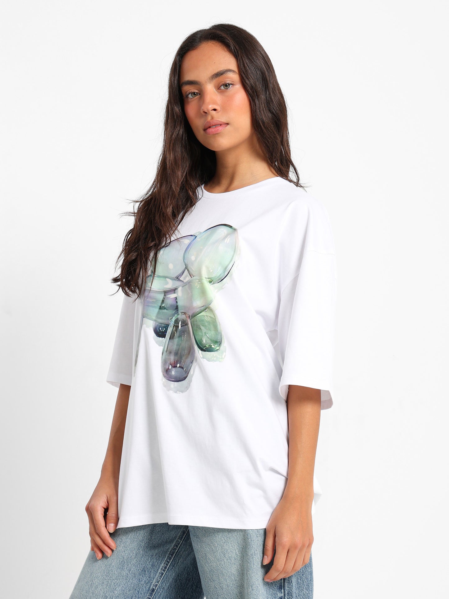 Oversized T-Shirt Bubbly Chair Print