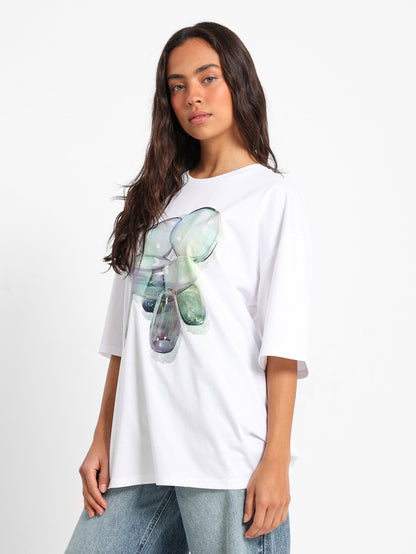 Oversized T-Shirt Bubbly Chair Print