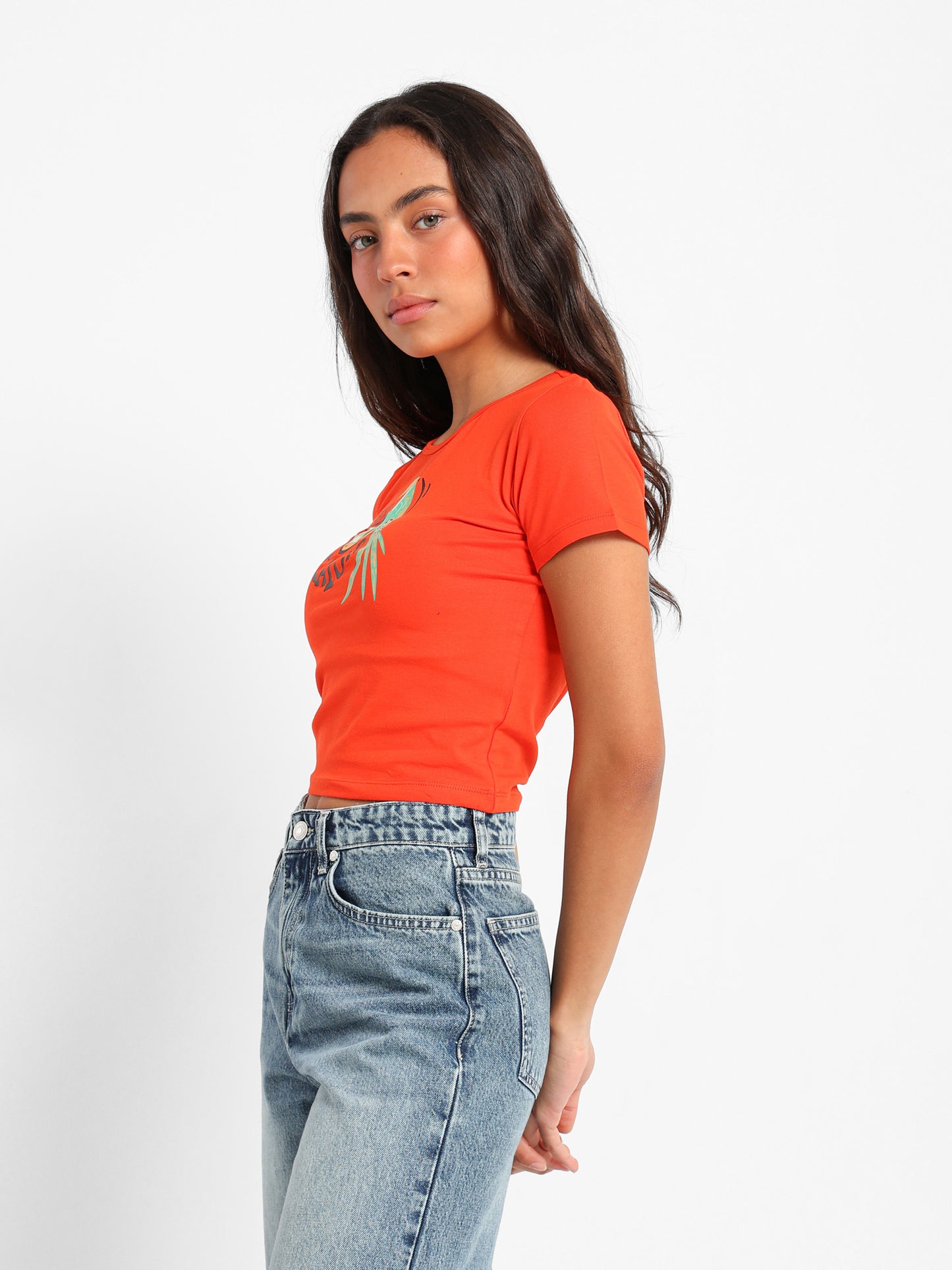 Parrot Bird Print Baby Tee