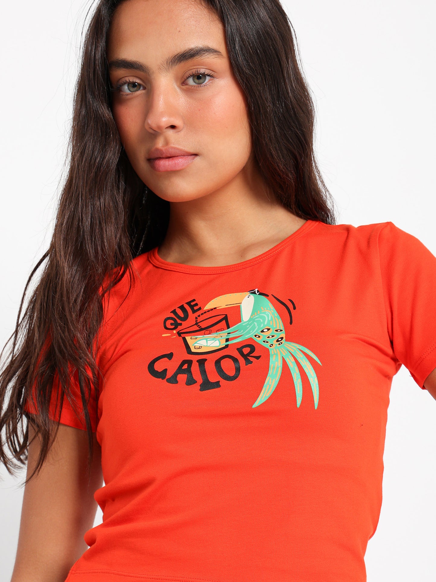 Parrot Bird Print Baby Tee