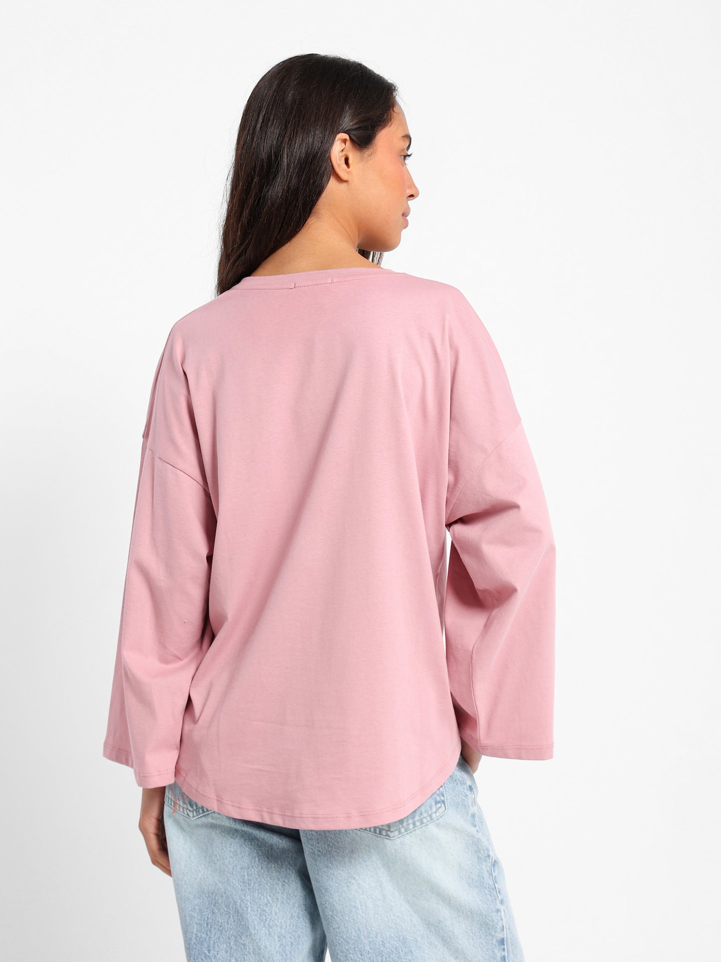 Floral Heart Print Long Sleeve T-Shirt