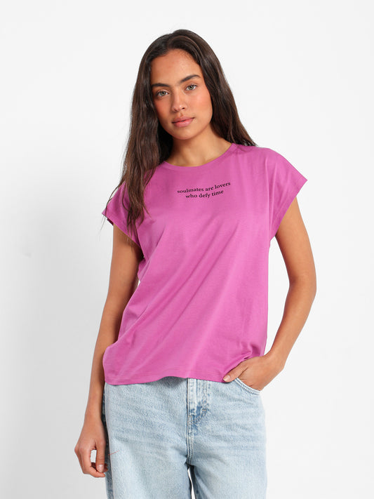 Soulmates Are Lovers Cap Sleeve T-Shirt