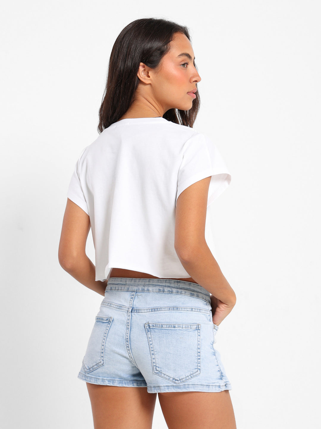 Eazy Peasy Print Cropped T-Shirt
