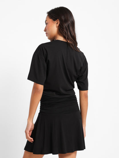 Fitted Waist Short Sleeve Tee