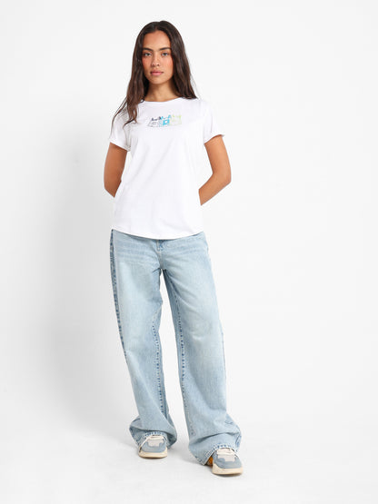 Colored Plastic Bags Print T-Shirt