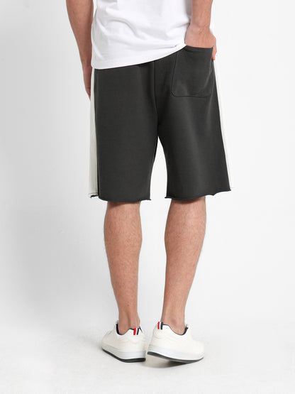 Knee-Length Shorts with Side Panels