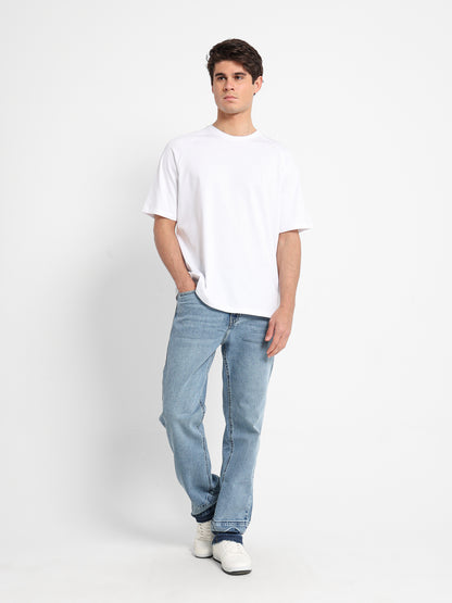 Regular Fit 5-Pocket Jeans with Unfinished Hem