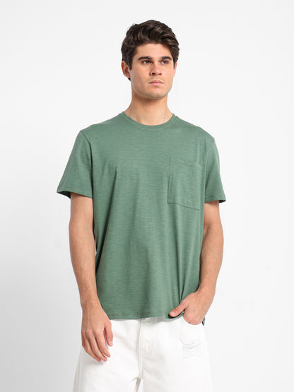 Relaxed Fit T-Shirt with Front Pocket
