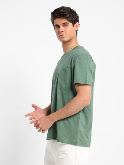 Relaxed Fit T-Shirt with Front Pocket