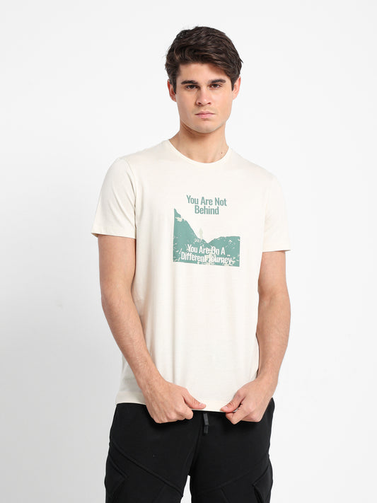 You Are Not Behind Printed T-Shirt