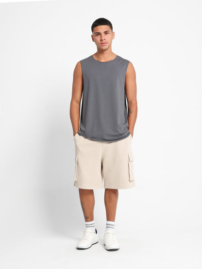 Sleeveless Long Fit T-Shirt