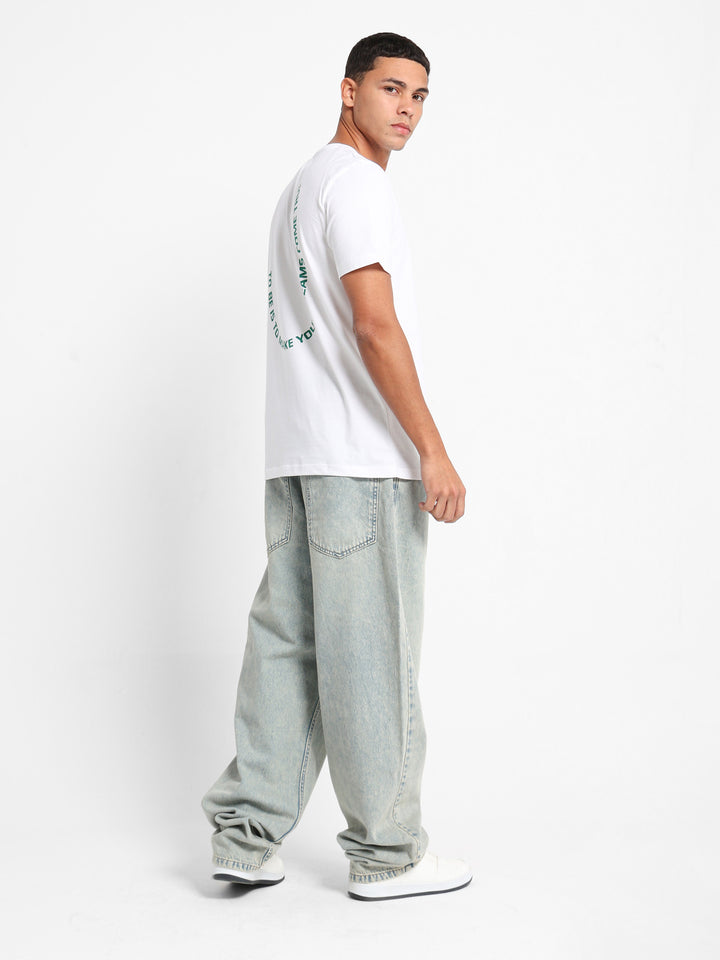 Back Print Round Neck T-Shirt