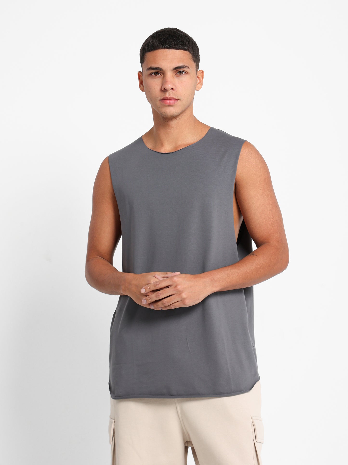 Sleeveless Long Fit T-Shirt