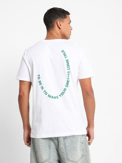 Back Print Round Neck T-Shirt