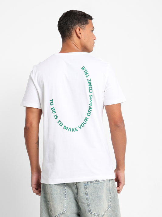 Back Print Round Neck T-Shirt