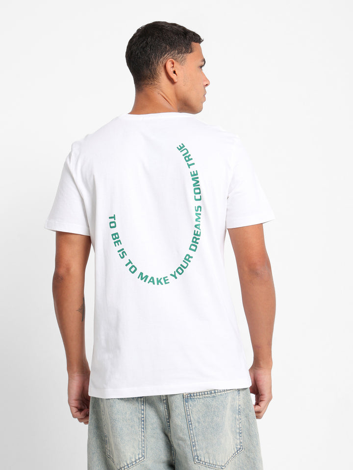 Back Print Round Neck T-Shirt
