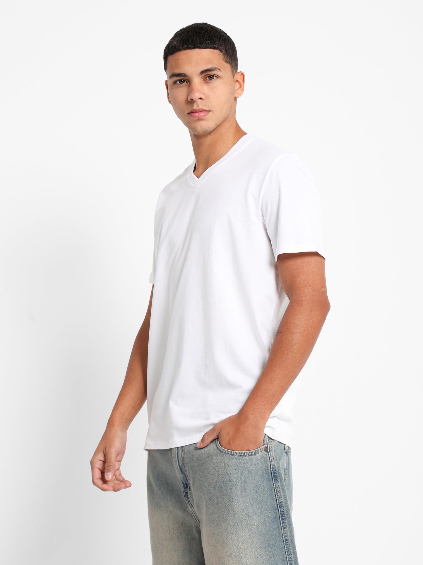 Basic Regular Fit V-Neck T-Shirt