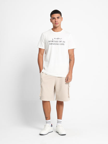 Front Text Print T-Shirt
