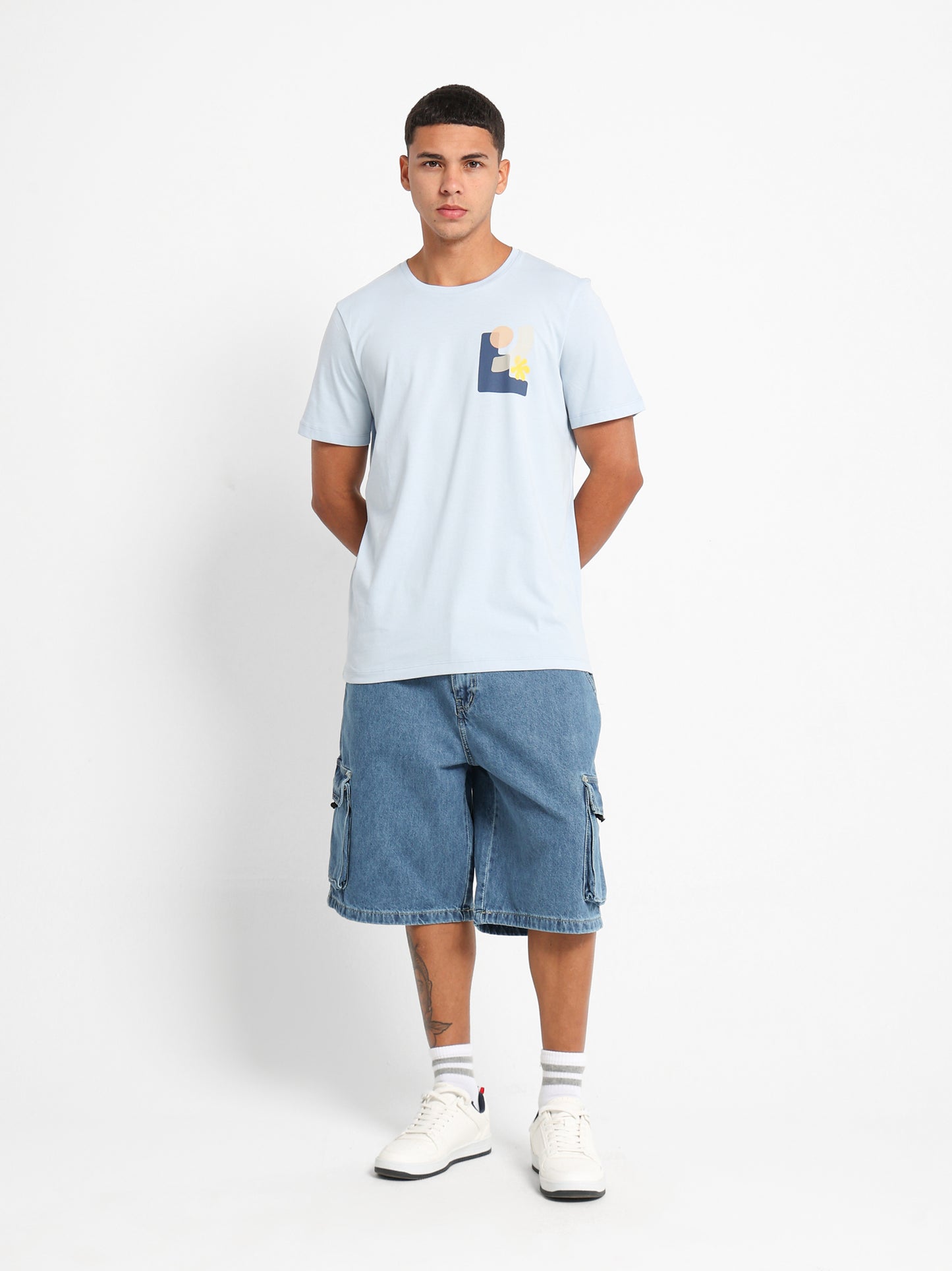 Beach Faded Shapes Graphic T-Shirt