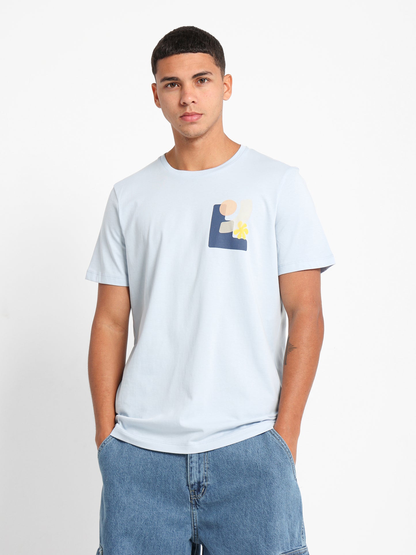 Beach Faded Shapes Graphic T-Shirt