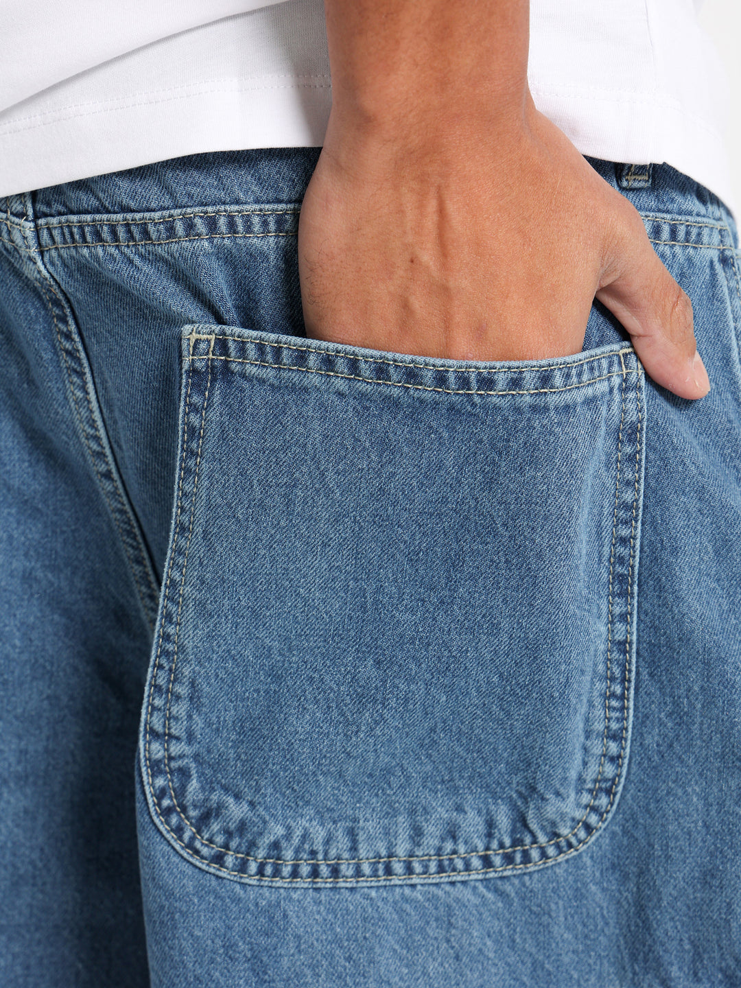 Cargo Denim Shorts