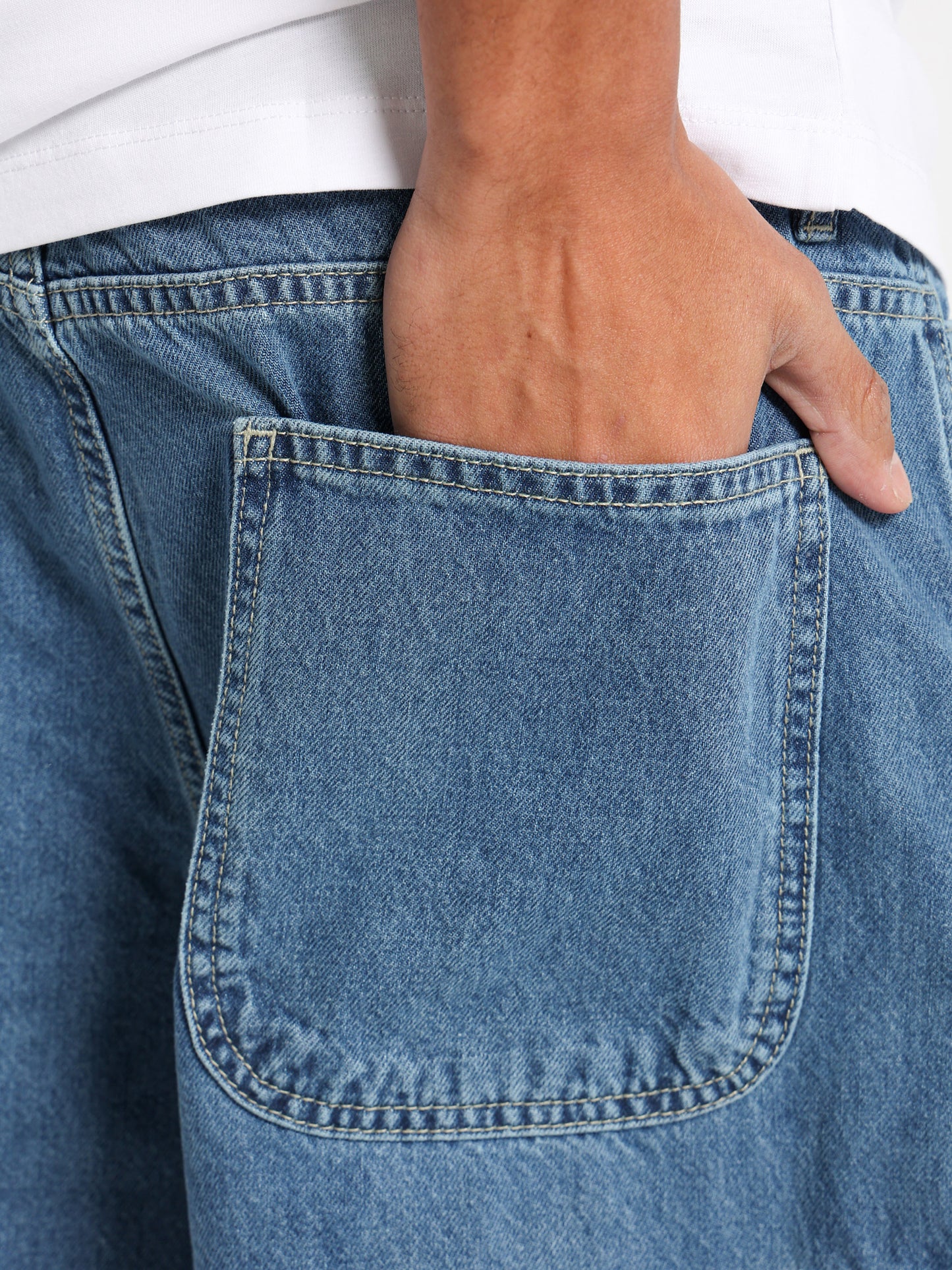 Cargo Denim Shorts