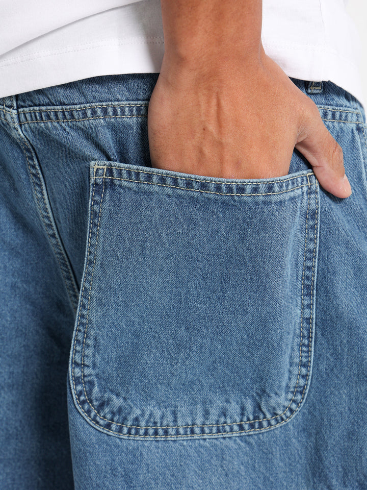 Cargo Denim Shorts