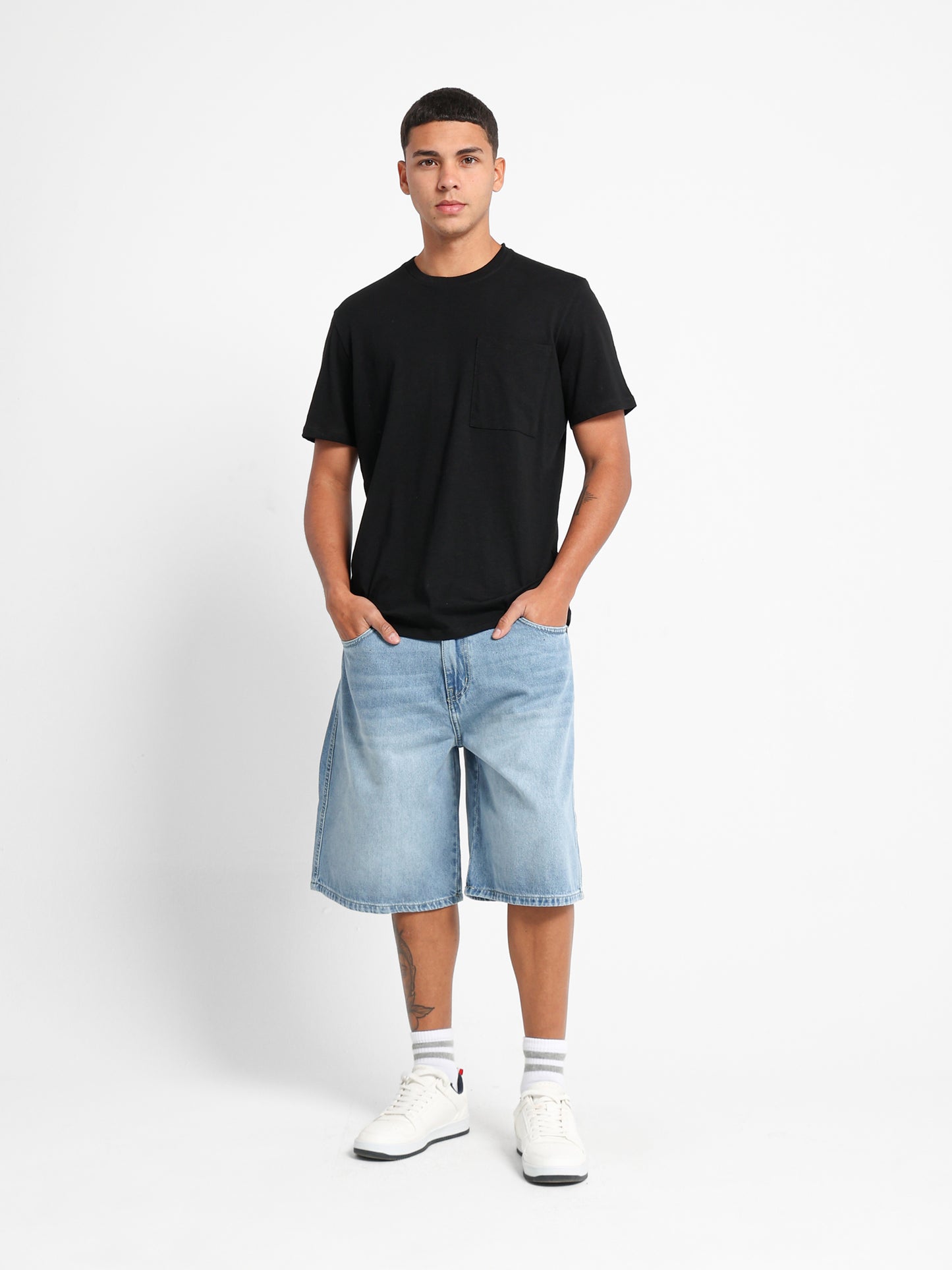 Relaxed Fit T-Shirt with Front Pocket